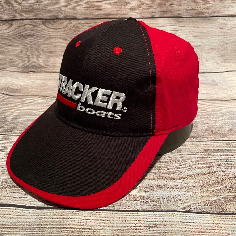 Tracker Boats Red and Black Cap